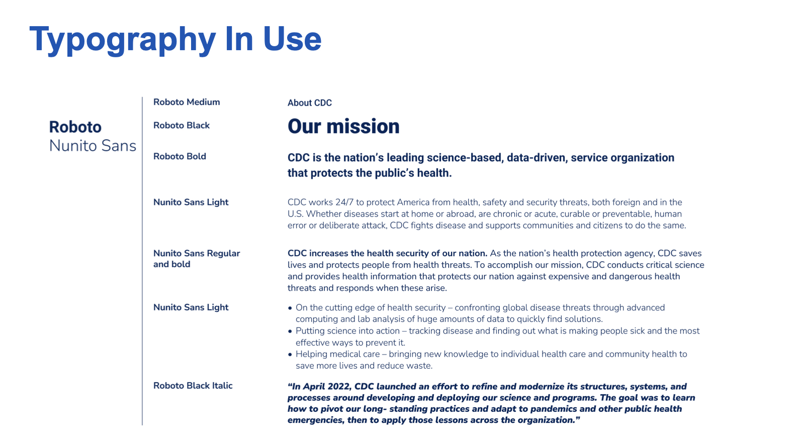 US Government agency logo and visual identity